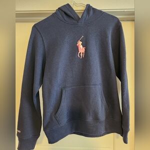Polo Pink Pony French Terry Hoodie